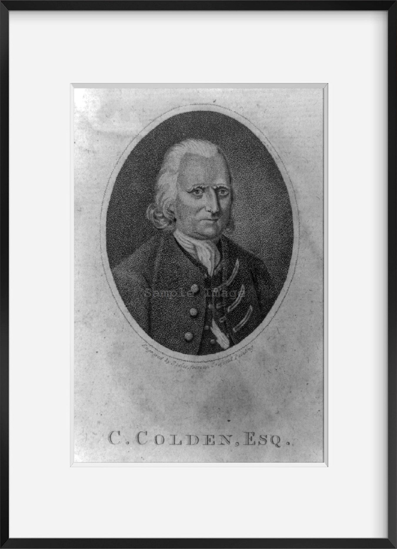 Photo: Cadwallader Colden, 1688-1776, Lieutenant Governor, Province of New York, Far