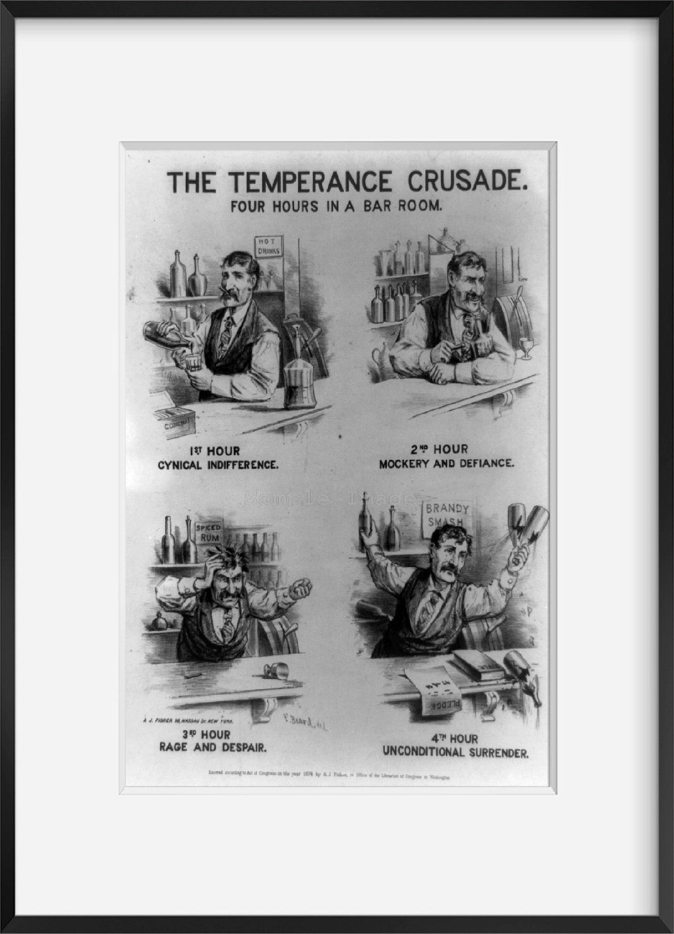Photo: The Temperance Crusade, Four Hours in Bar Room, Alcohol, Prohibition, Drinkin