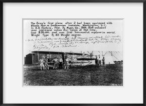 Photo: Army's First Plane at Ft. Myer, Arlington County, Virginia, VA, 1909 Wright P