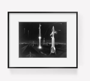 Photo: Space Ships, photograph, night scene