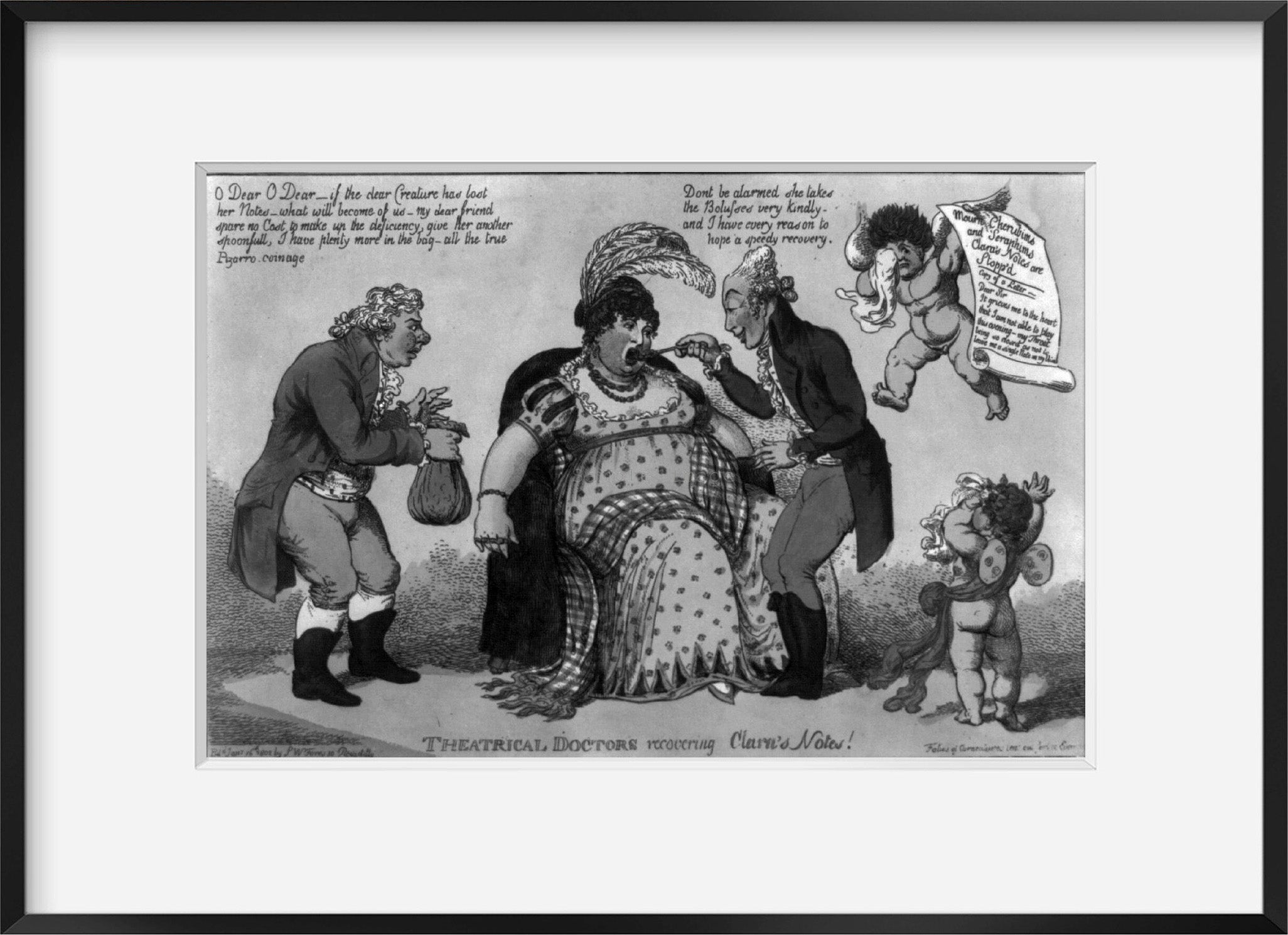 Photo: Theatrical Doctors Recovering Clara's Notes, British Cartoon, England, 18