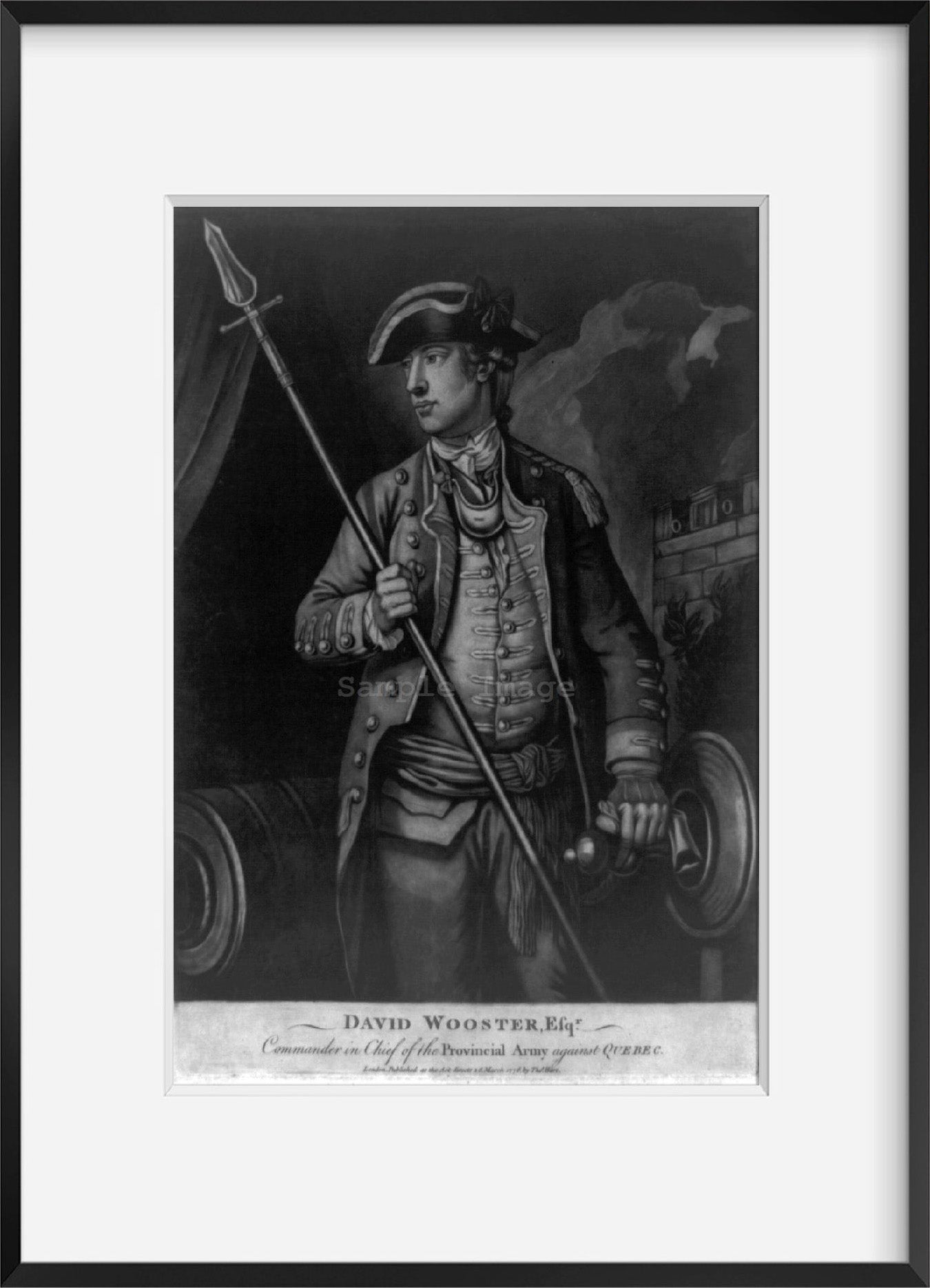 1776 Photo David Wooster, Esq'r. - commander in chief of the Provincial Army aga