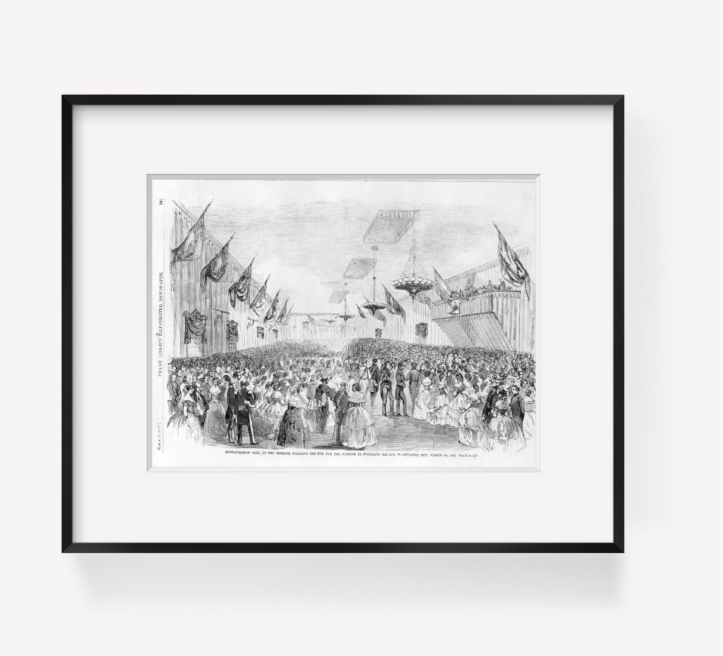 Photo: James Buchanan-Judiciary Square-Inauguration Ball 1857