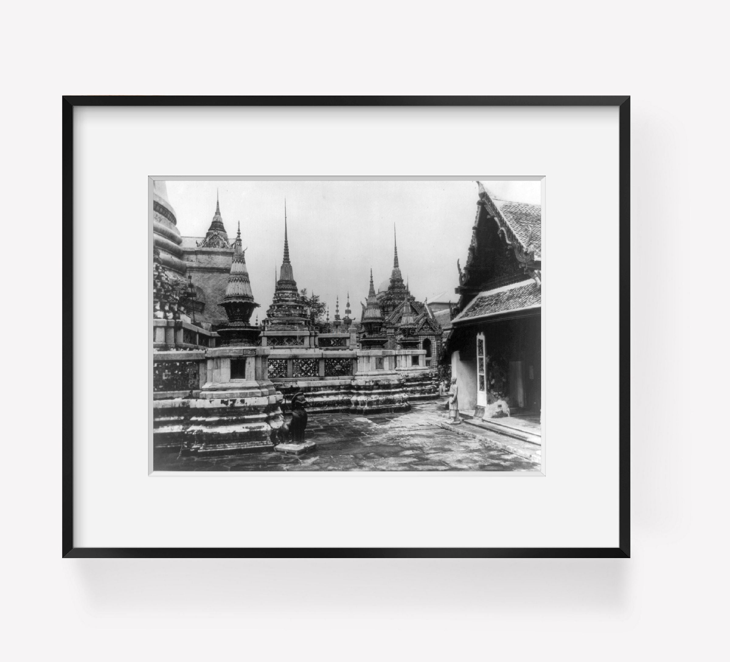 Photo: Photographic View of Thailand, 1890-1923, Temple Wat Prakeu, Bangkok, Southea