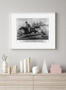 Photo: The Escape of Sergeant John Champe, horseback, Currier & Ives, c1876, photogr
