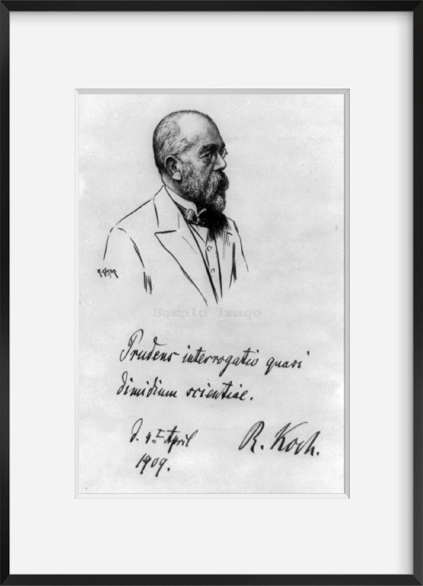 1909 photograph of Robert Koch, 1909