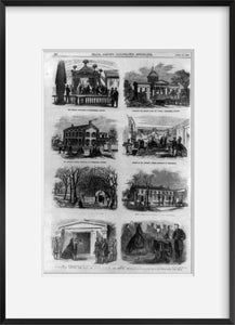 Vintage 1865 photograph: Springfield, Illinois, the late and latest home of mart