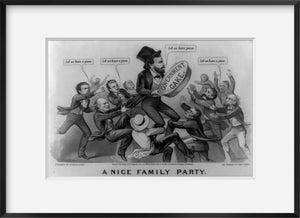 Photo: A nice family party, Currier & Ives, c1872, John Cameron, Government Cake