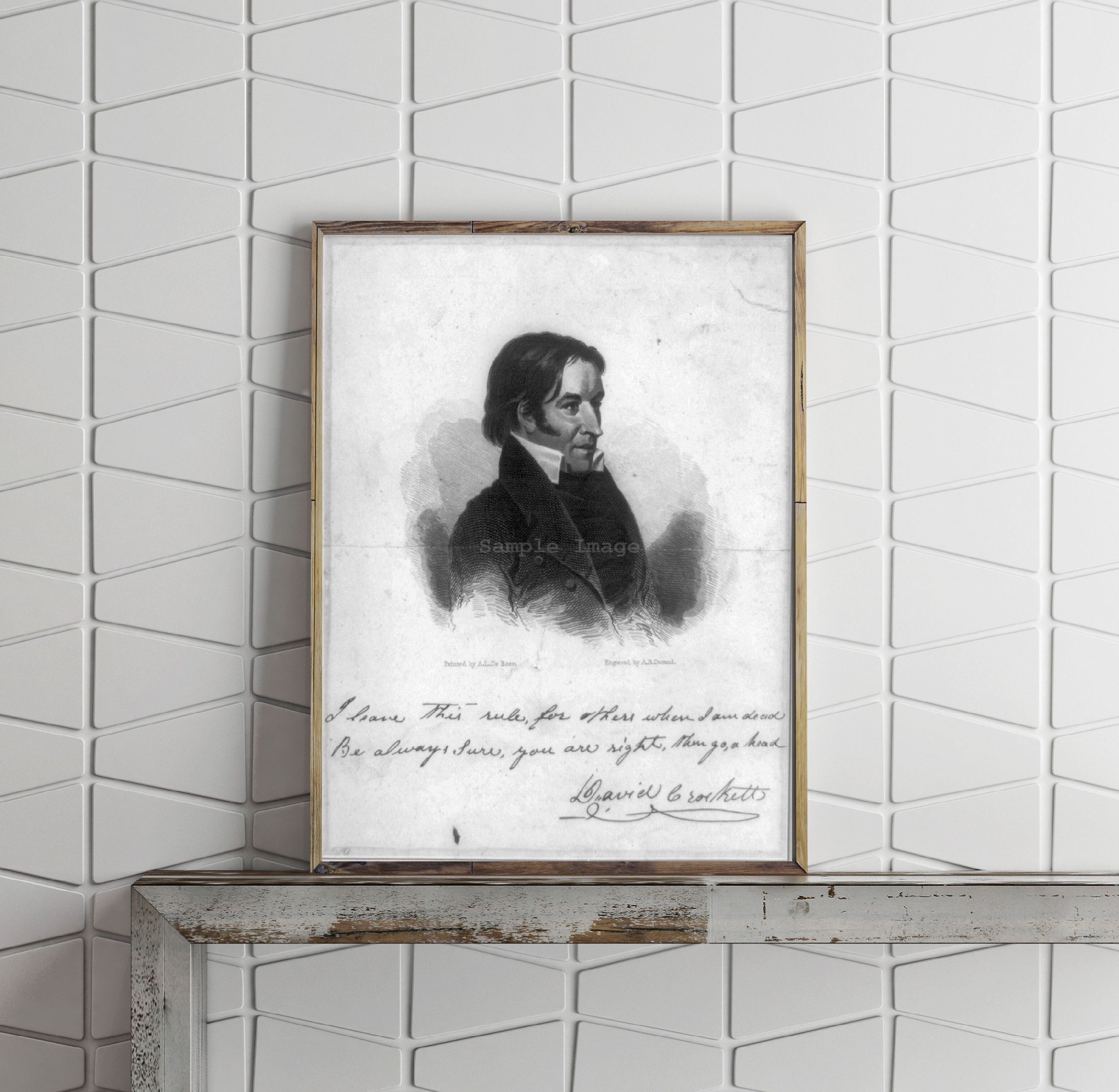 Photo: David 'Davy' Crockett, August 17, 1786-March 6, 1836, folk hero