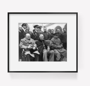 1945 February photograph of Crimean Conference--Prime Minister Winston Churchill