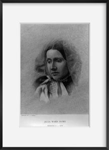 Photo: Julia Ward Howe, photograph, Josiah J Hawes, engraved, Caroline A Powell,