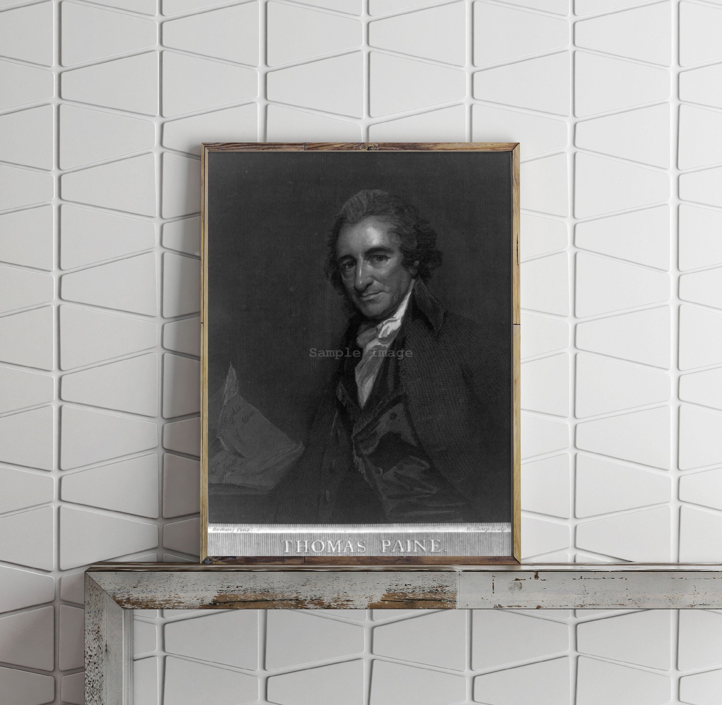 Photo: Thomas Paine, Founding Father, W Sharp, G Romney, 1794 . | Vintage Black