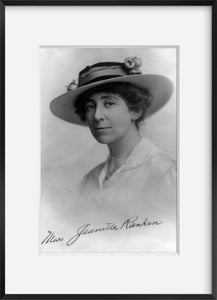 Photo: Jeannette P Rankin, 1880-1973, 1st woman in US congress