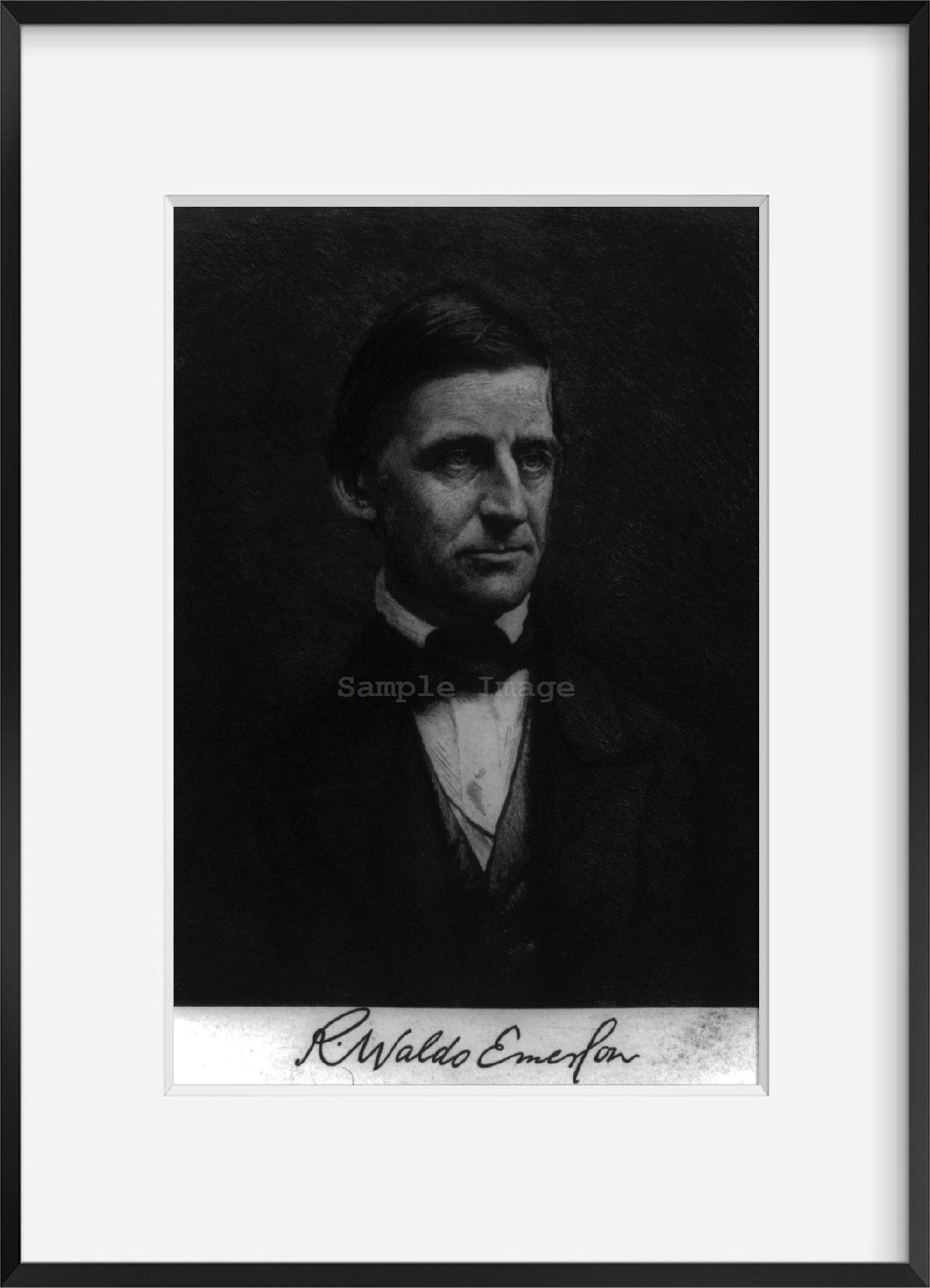 Photo: Ralph Waldo Emerson, 1803-1882, American Essayist, lecturer, poet, Transcenden