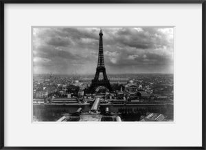 Photo: Eiffel tower, Paris, France, c1889, Champ de Mars, skyline, iron lattice tower