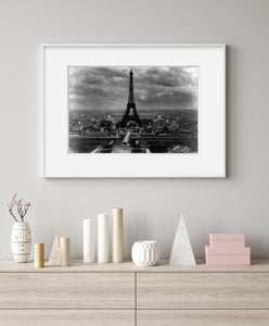 Photo: Eiffel tower, Paris, France, c1889, Champ de Mars, skyline, iron lattice tower