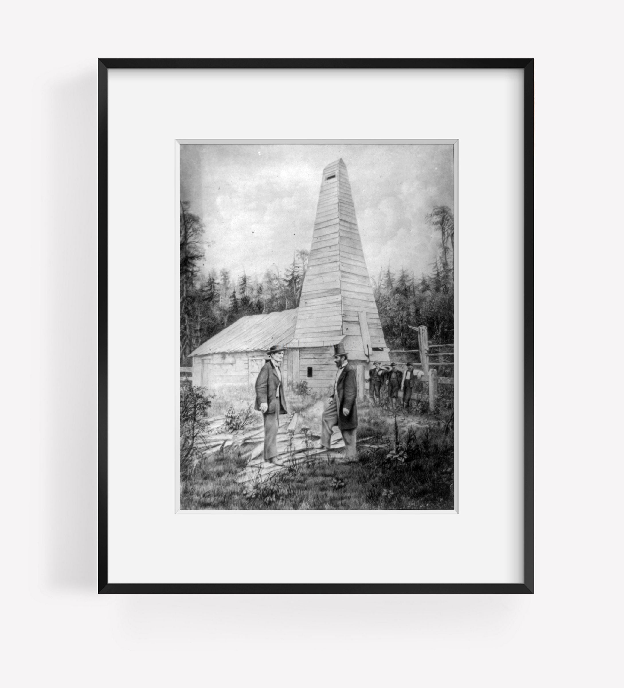 Photo: First oil well, Edwin L, Drake Well, commercial, drill, Titusville, Pennsylvani