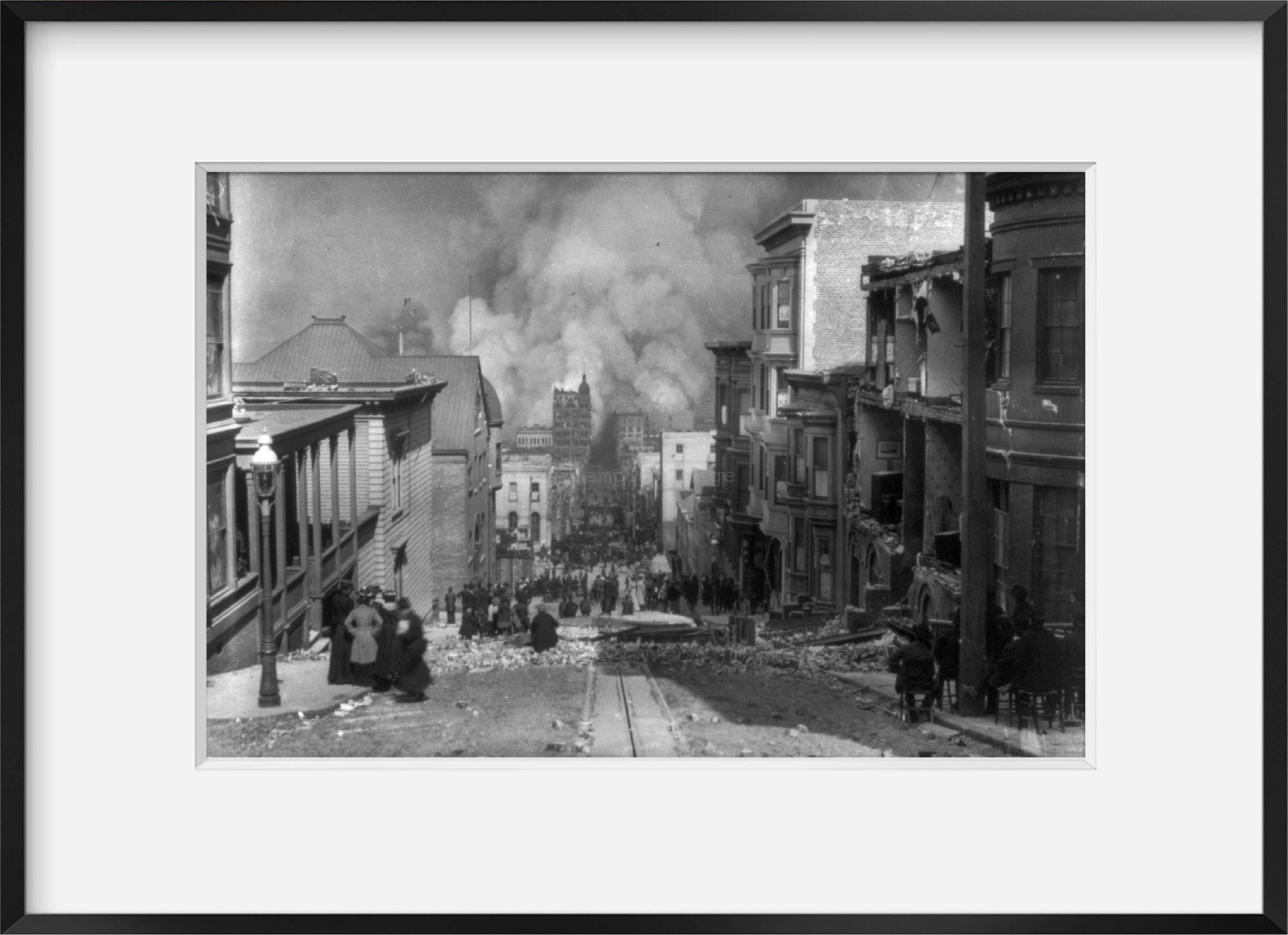 1906 photograph of San Francisco earthquake