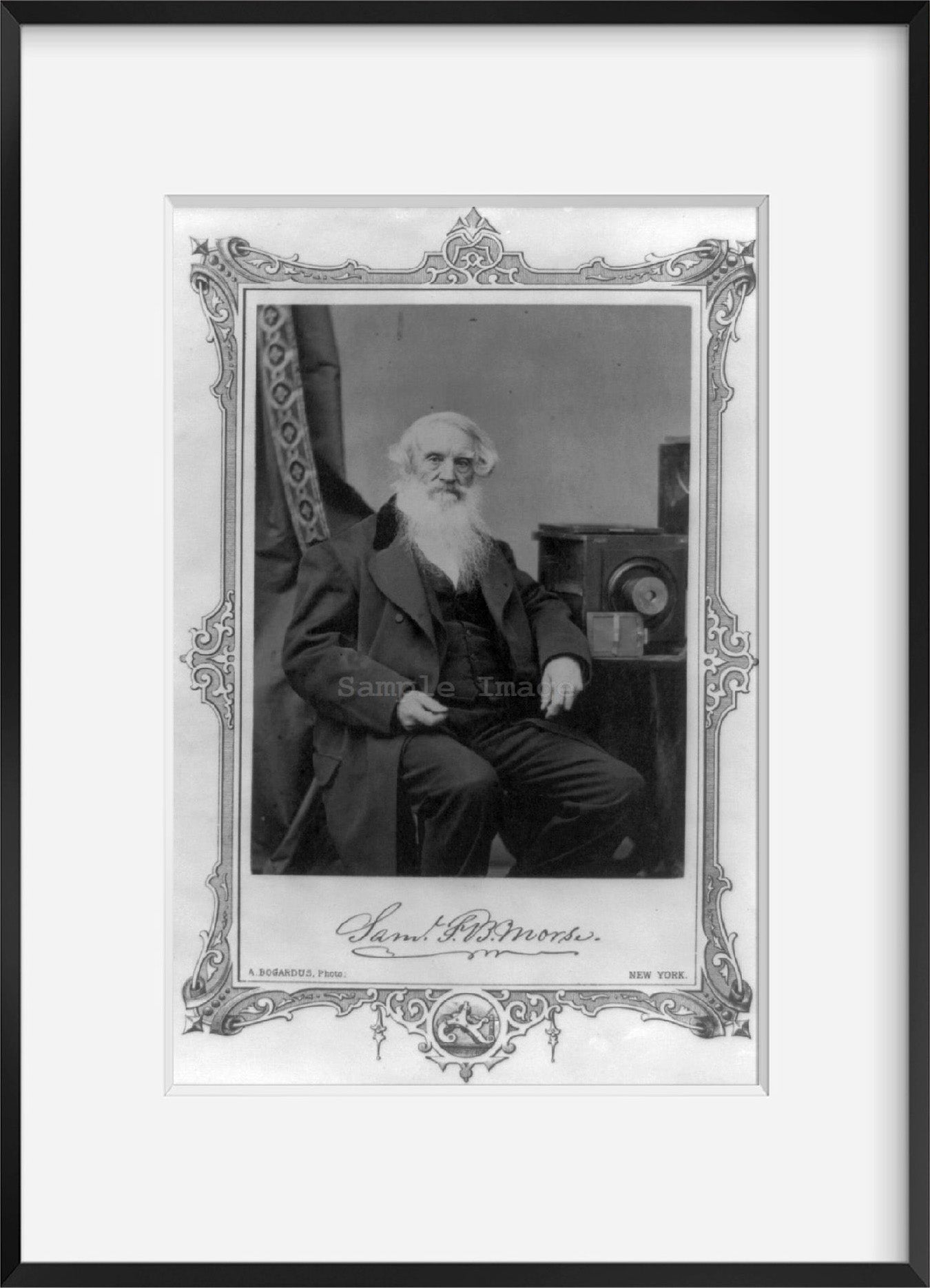 Photo: Samuel F.B. Morse with camera and glass plate negatives . | Vintage Black