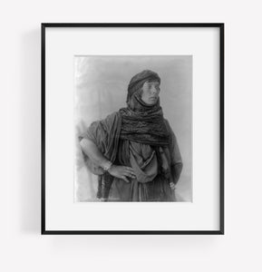 Vintage between 1900 and 1910 photograph: Type of Bedouin woman.