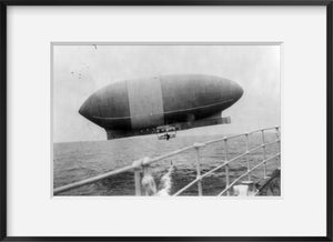 Vintage c1910. photograph: Wellman airship "America" viewed from the RMS TRENT,