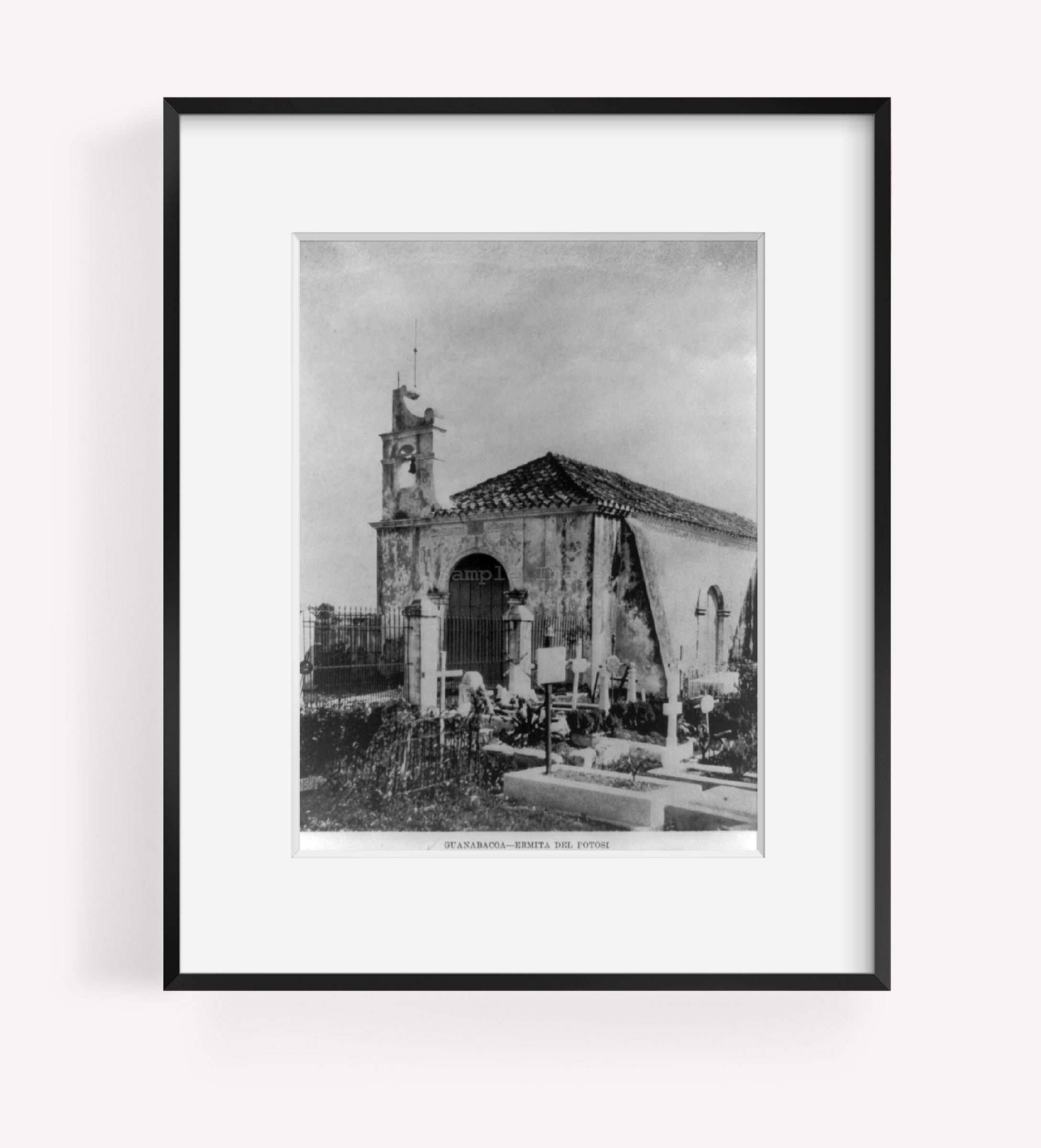 Photo: Ermita del Potosi, Guanabacoa, Havana, Catholic Church, Graveyard, 1935
