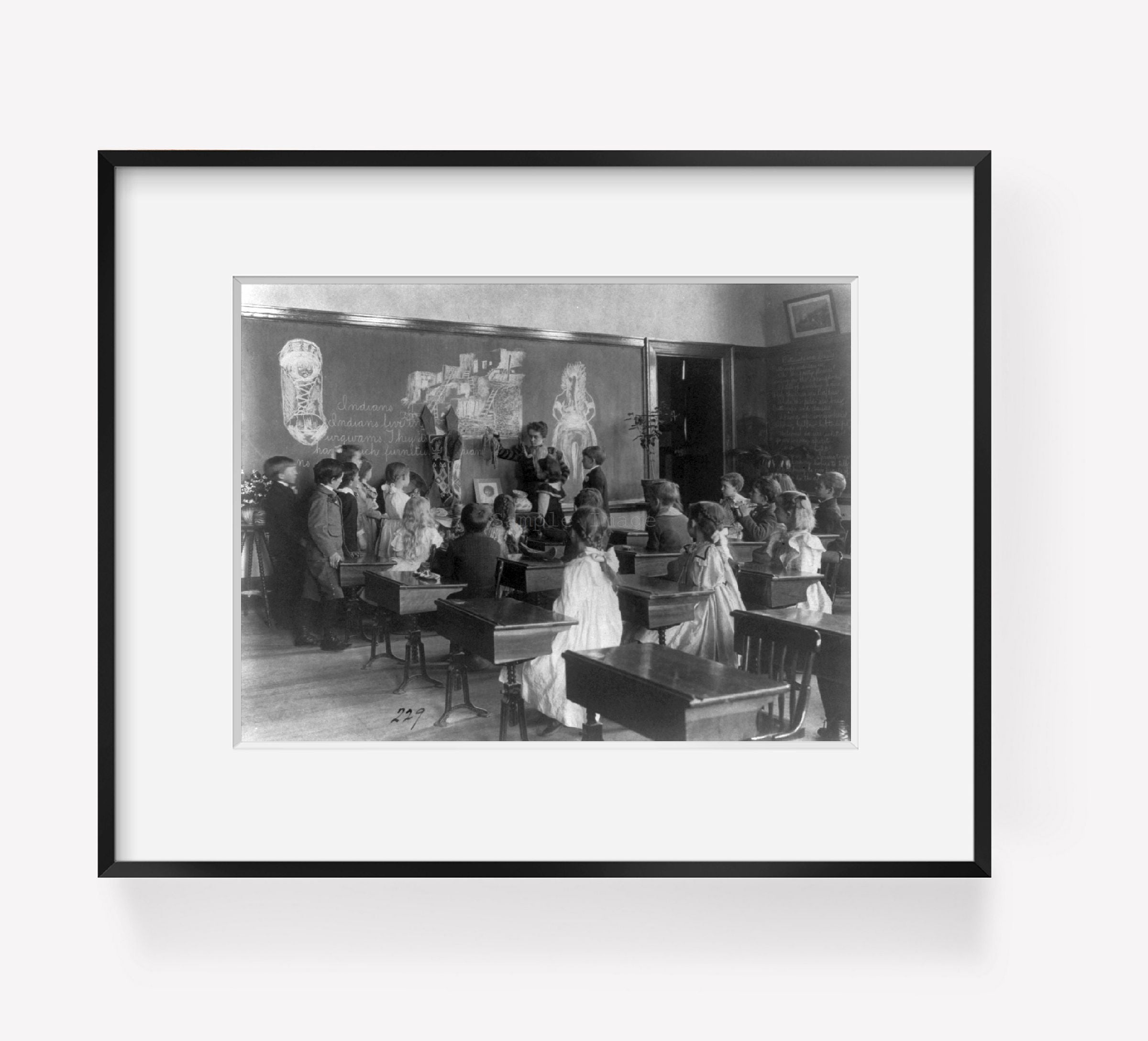 Photo: Elementary school class, American Indian Culture, Washington, DC, 1899?, Educa