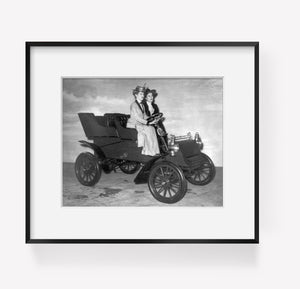 Photo: Photo of 1903 Ford Automobile, women, Automotive Industry Golden Jubilee in
