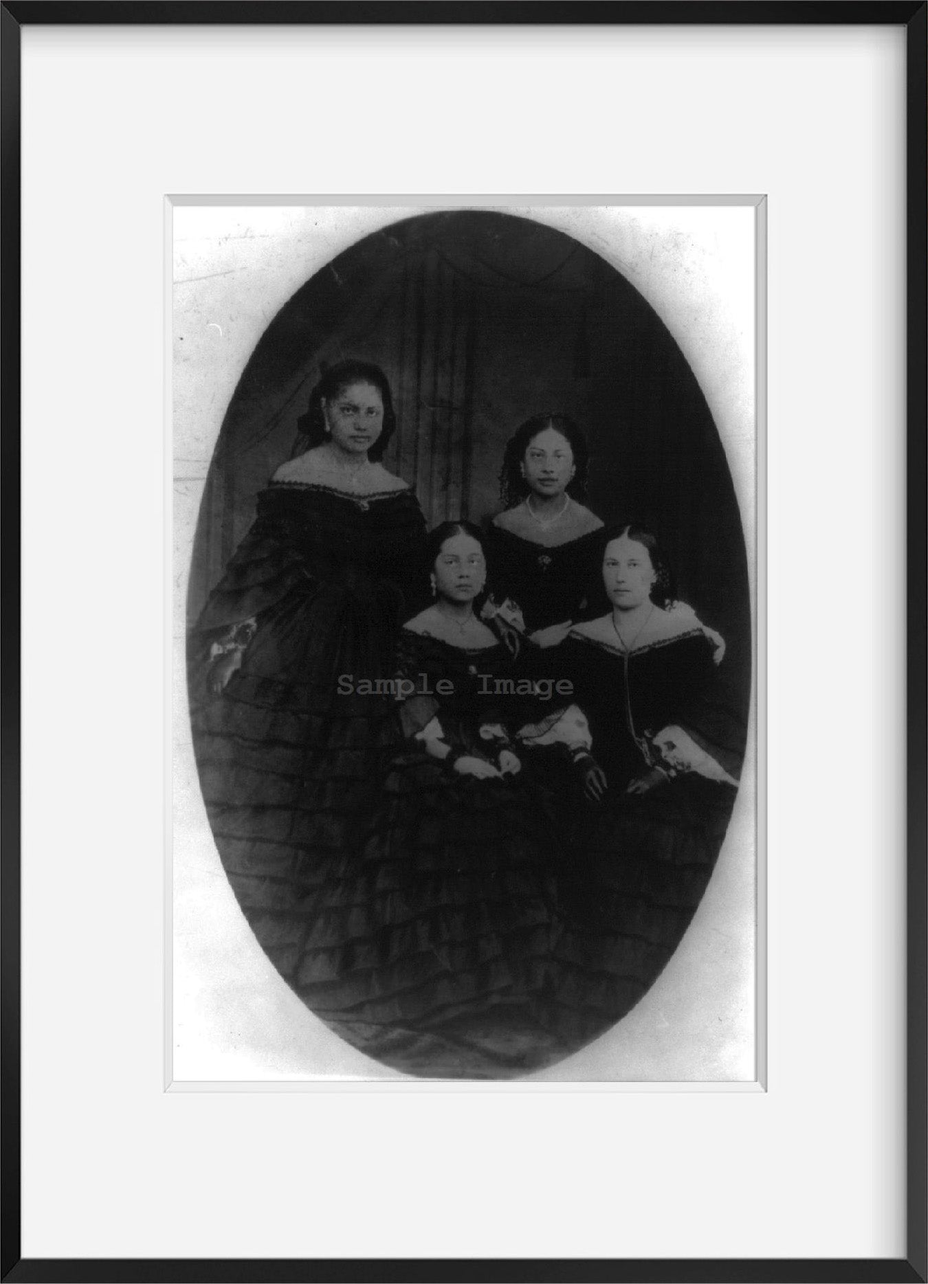 Photo: Benito Juarez, 1806-1872, family, women, Mexican Lawyer