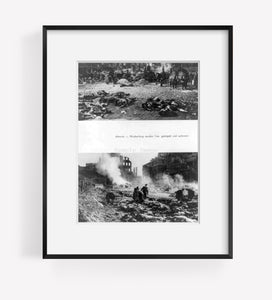 Photo: Altmarkt, Wochenlang, Tote, gestapelt, verbrannt, dead, stacked, burned,