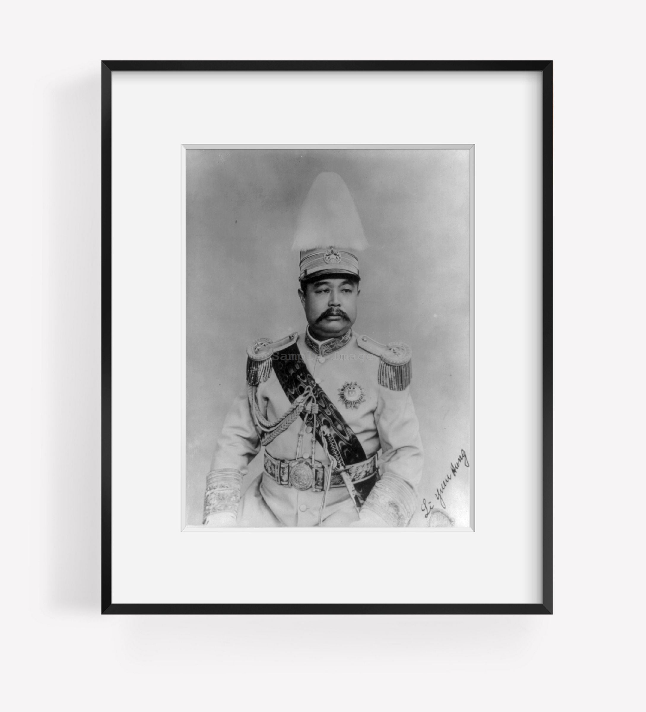 Photo: Li Yuanhong, 1864-1928, Chinese General, President, China