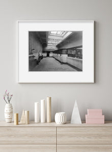 Photo: Interior, Chehalis National Bank, Chehalis, Washington, Wired Teller Windows,