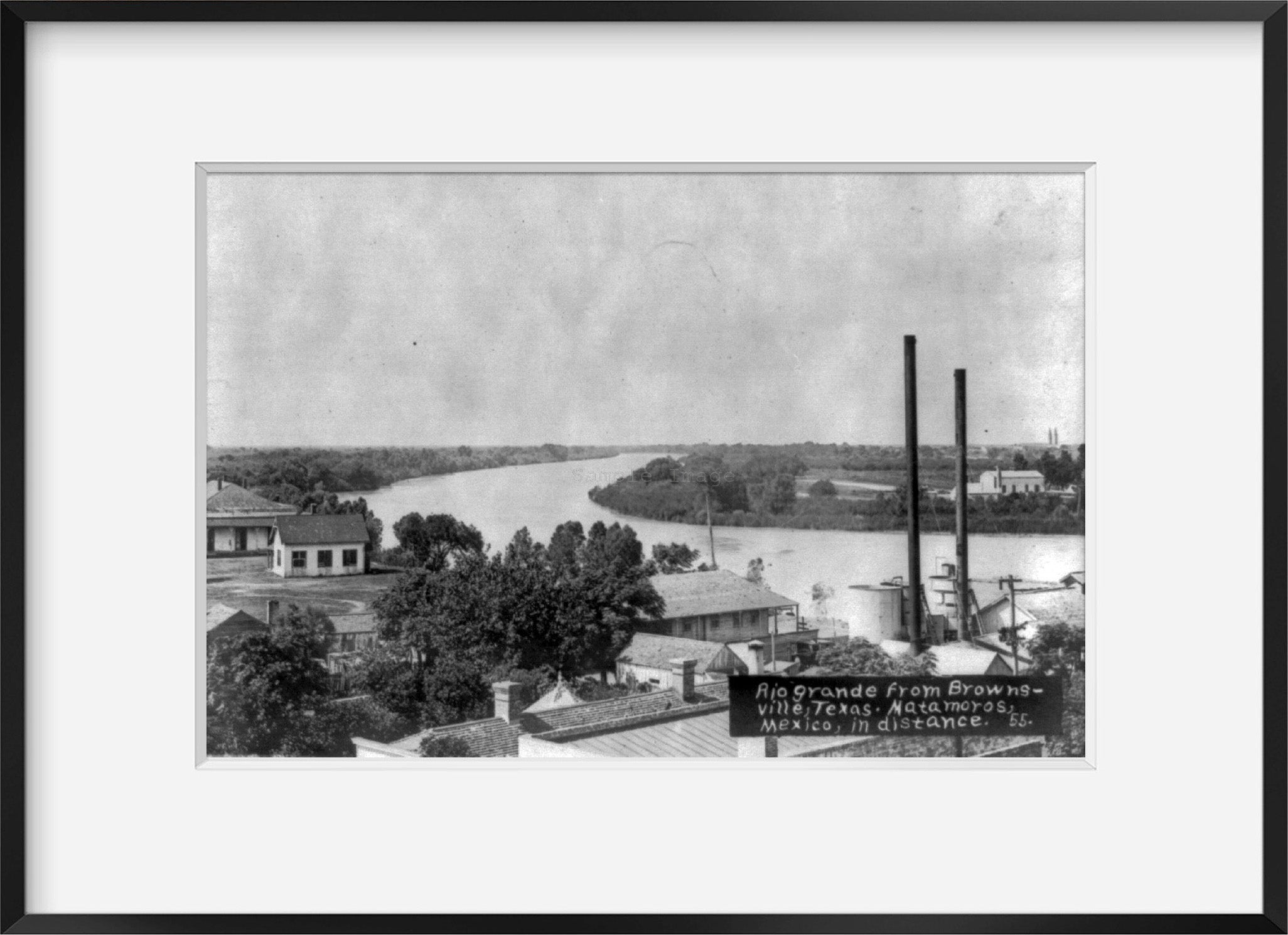 Photo: Mexican Views, Brownsville, Texas, Matamoros, Mexico, c1915