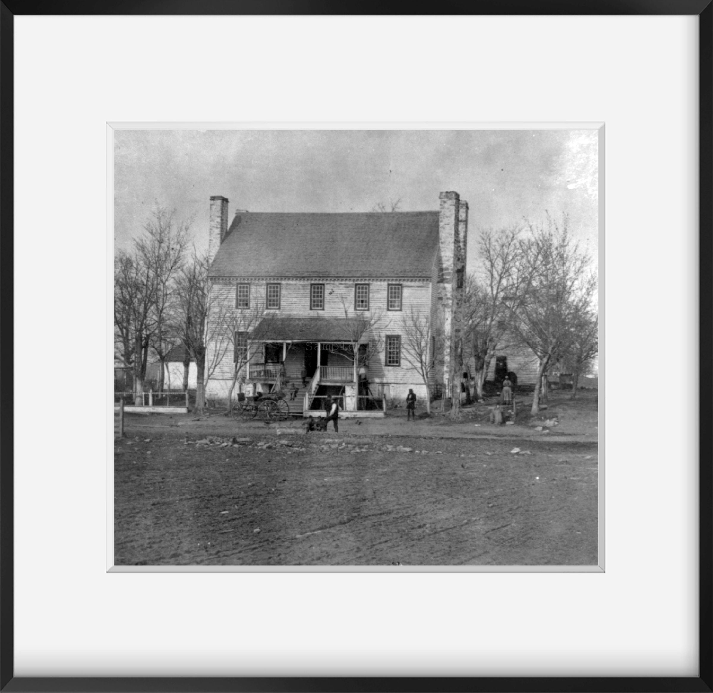 Photo: Grigsby House, Centreville, Va. Headquarters of Gen. Johnston, CSA. March 18