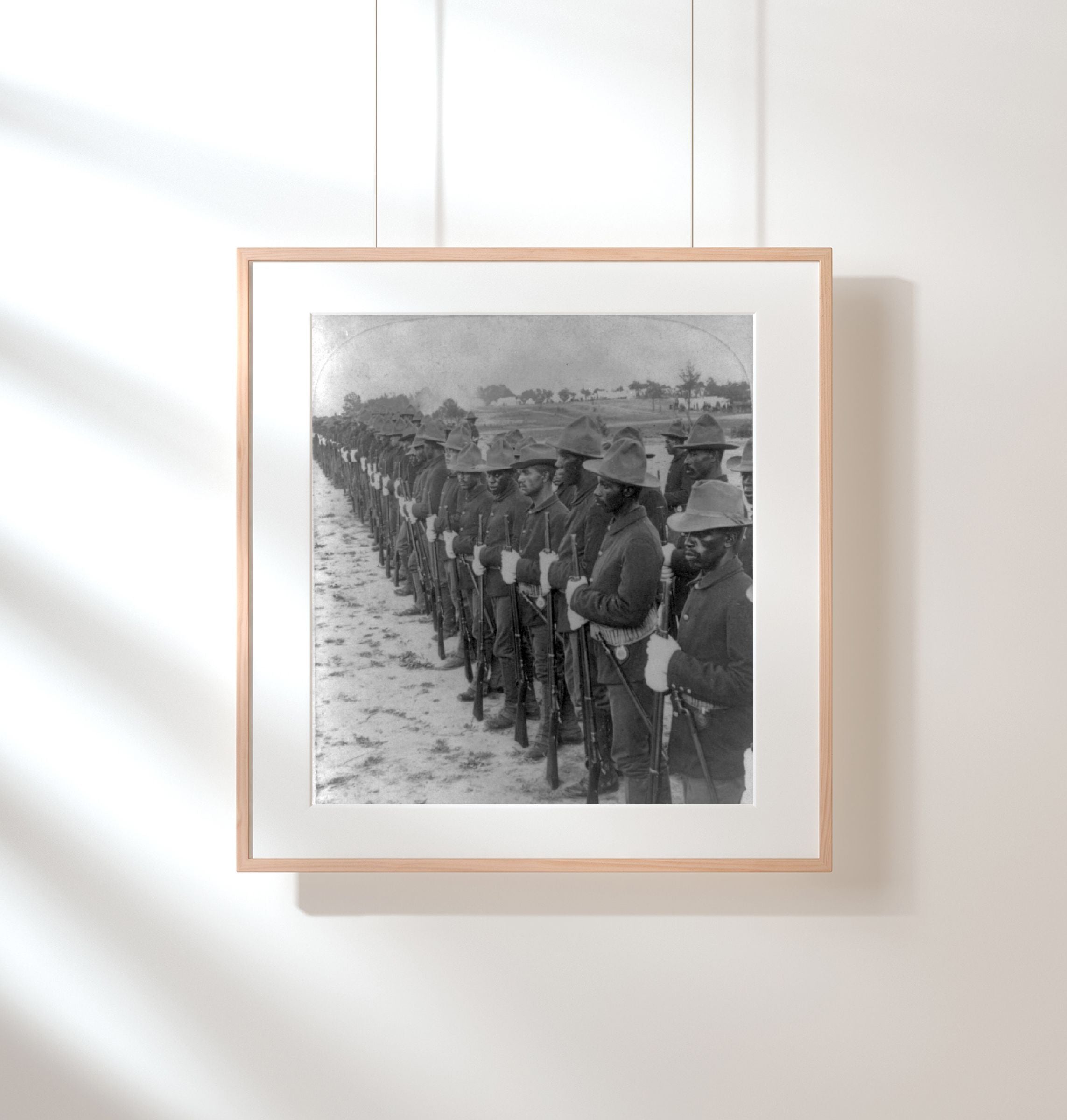 Photo: Formation of Black Soldiers, Spanish-American War, Military, c1899, Help free