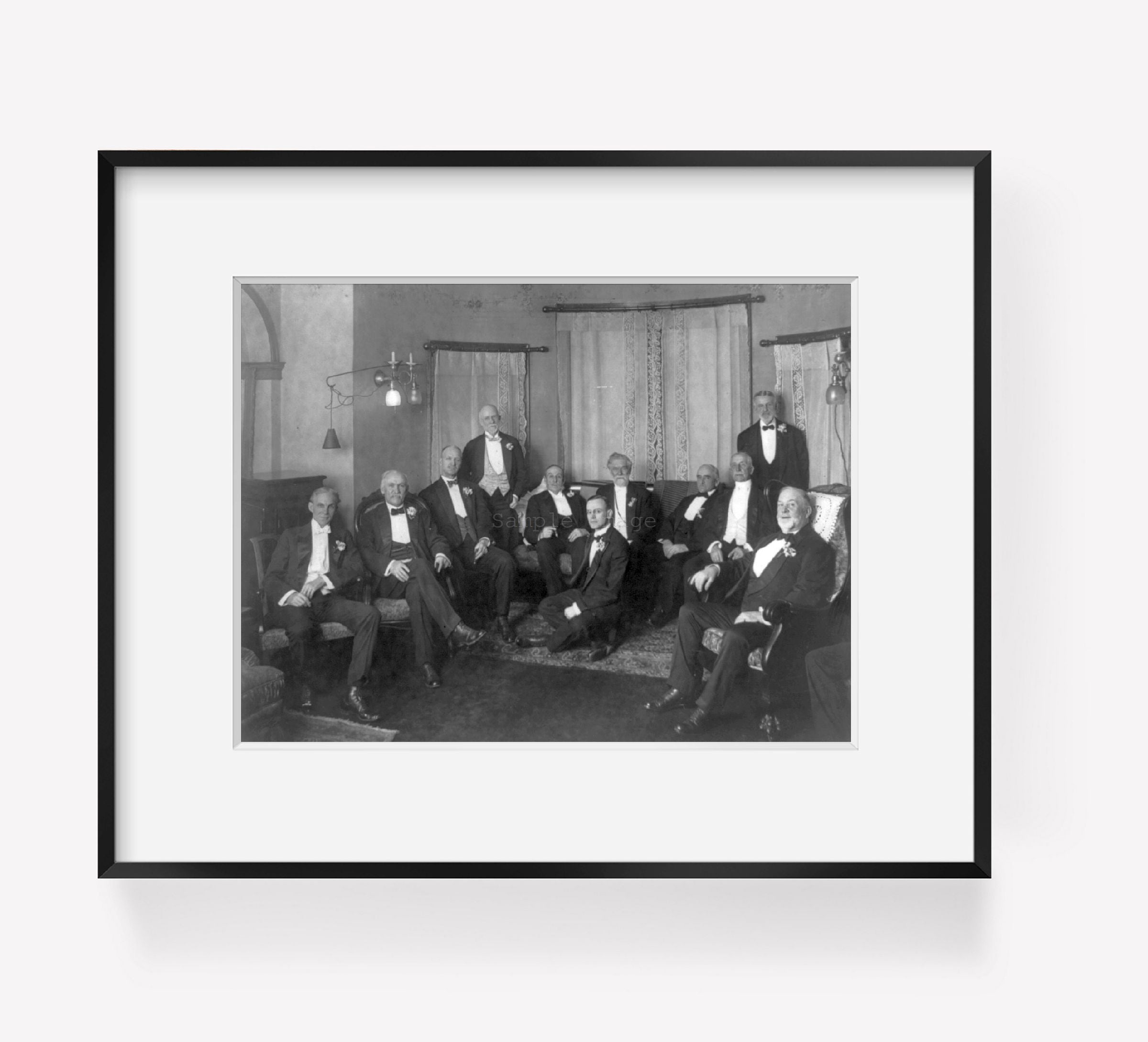 Photo: Directors, Dime Savings Bank, Henry Ford, banking, c1910