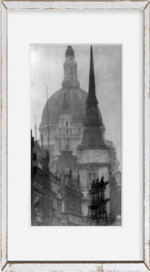 Photo: St. Paul's Cathedral, 1905, Exterior View, Church, Alvin Langdon Coburn, Photo