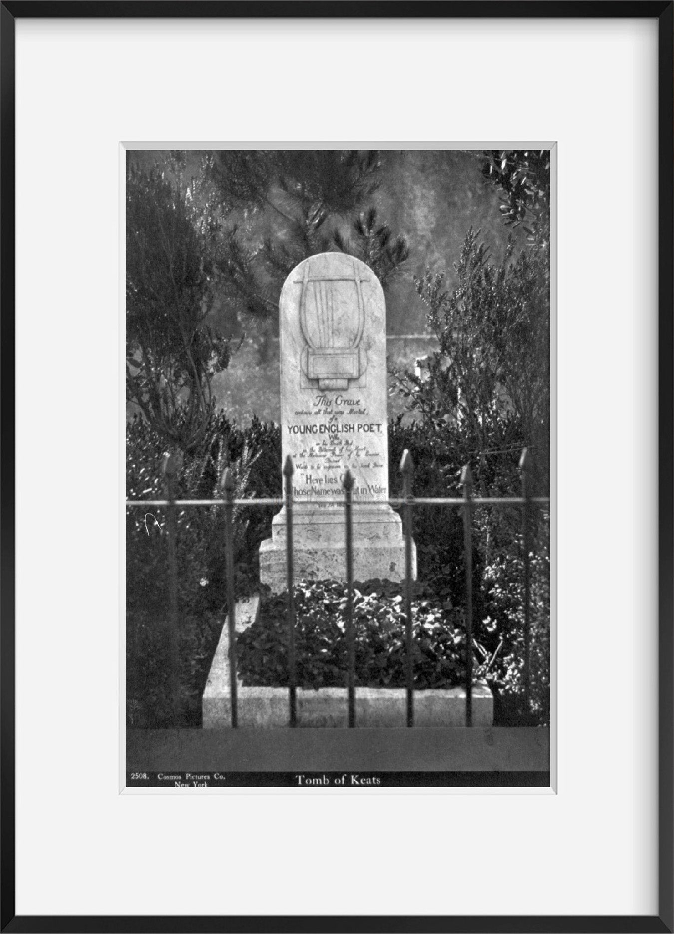 Photograph of Tomb of Keats