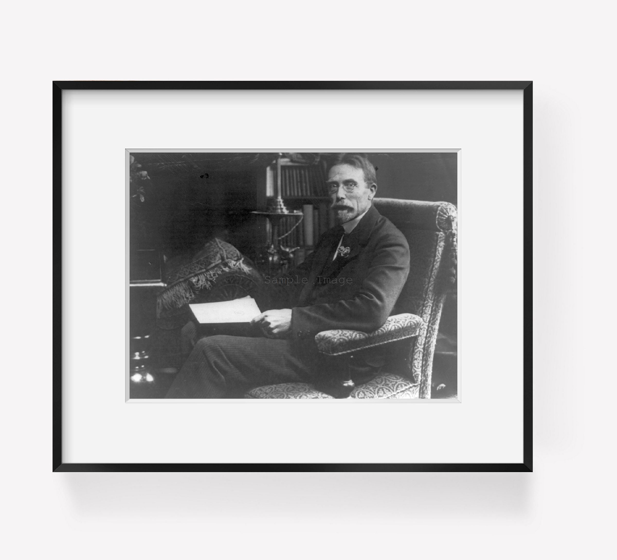 Photo: Schack August S Krogh, 1874-1949, Danish professor, Romani