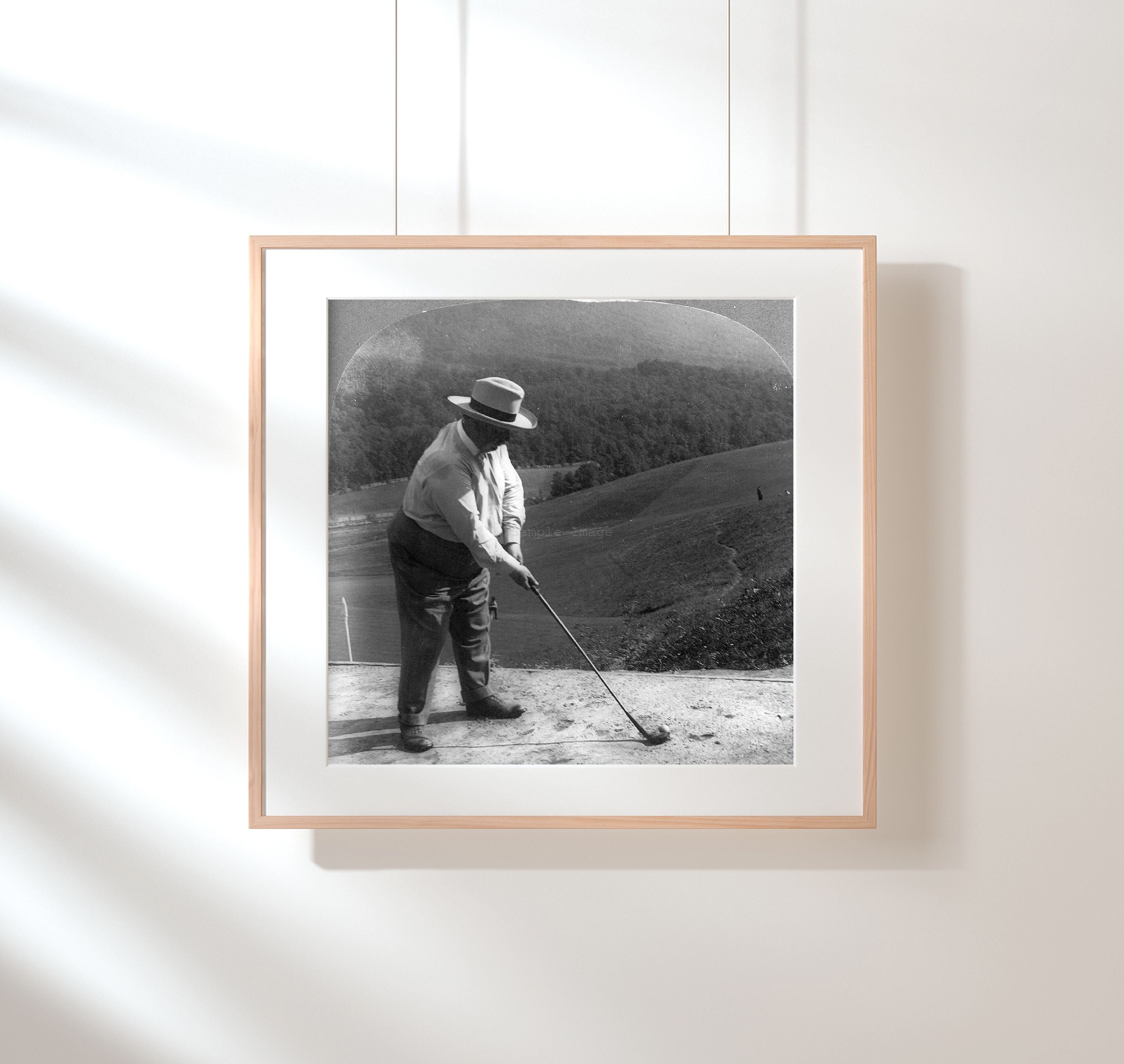 Photo: Honorable William Howard Taft, Golf Links, Hot Springs, Virginia, VA, c1908, Go