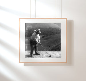 Photo: Honorable William Howard Taft, Golf Links, Hot Springs, Virginia, VA, c1908, Go