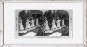 Photo: Photo of Stereograph, The Wedding March, c1902, Marriage, Women, Dresses