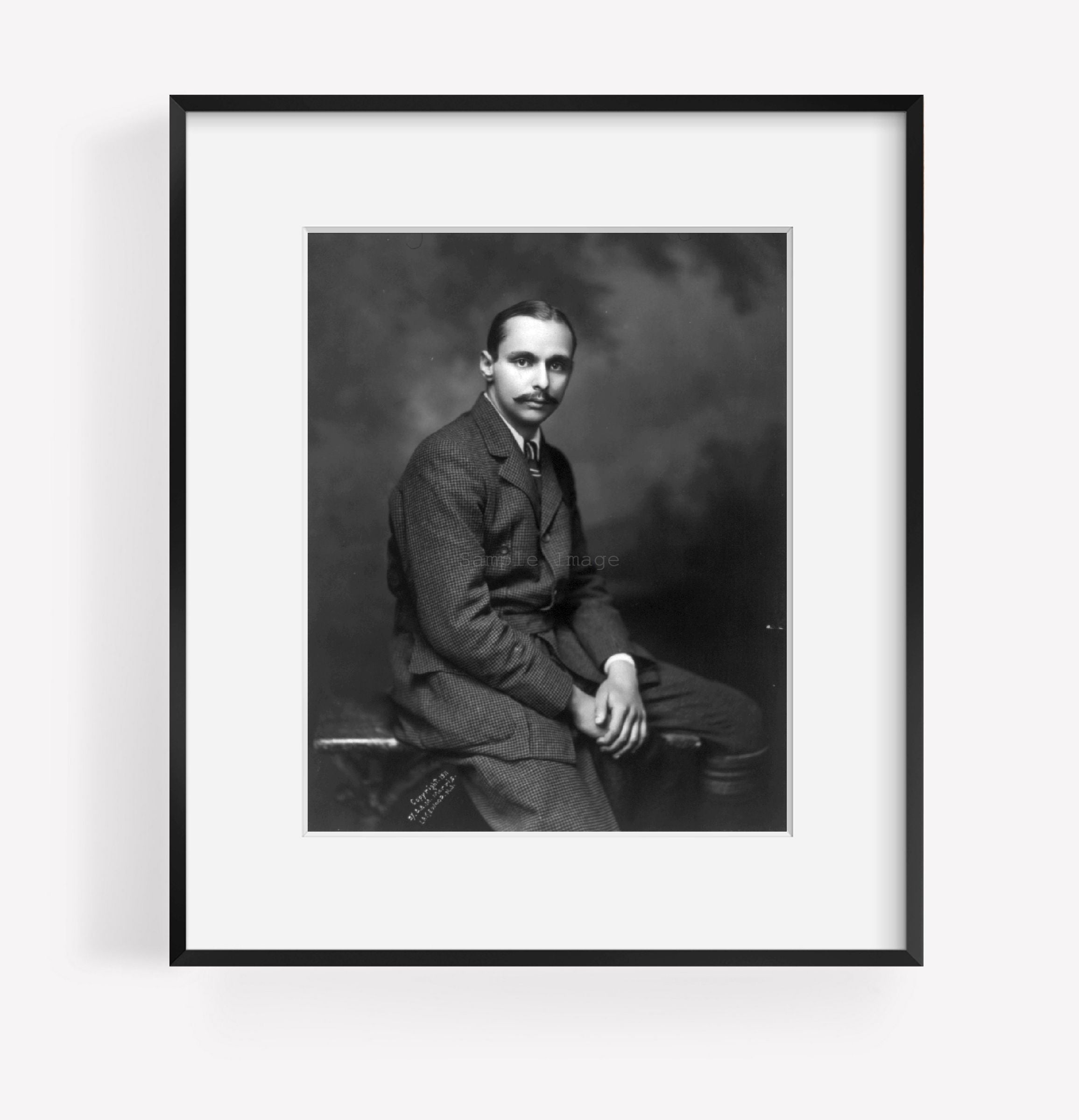 1911 Photo Jay Gould, three-quarter length portrait, seated