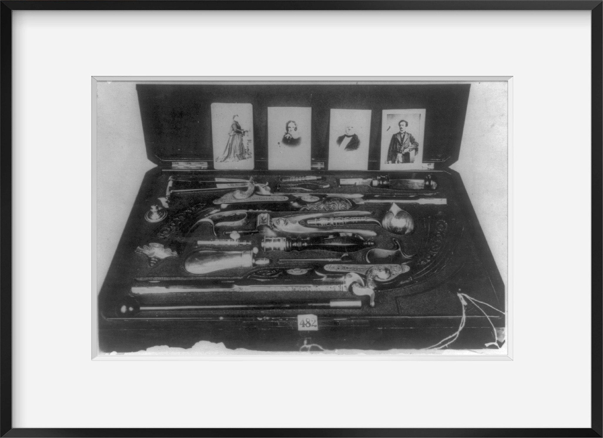 Photo: Duelling Pistols, Ferdinand Lassalle, 1825-1864, pistol