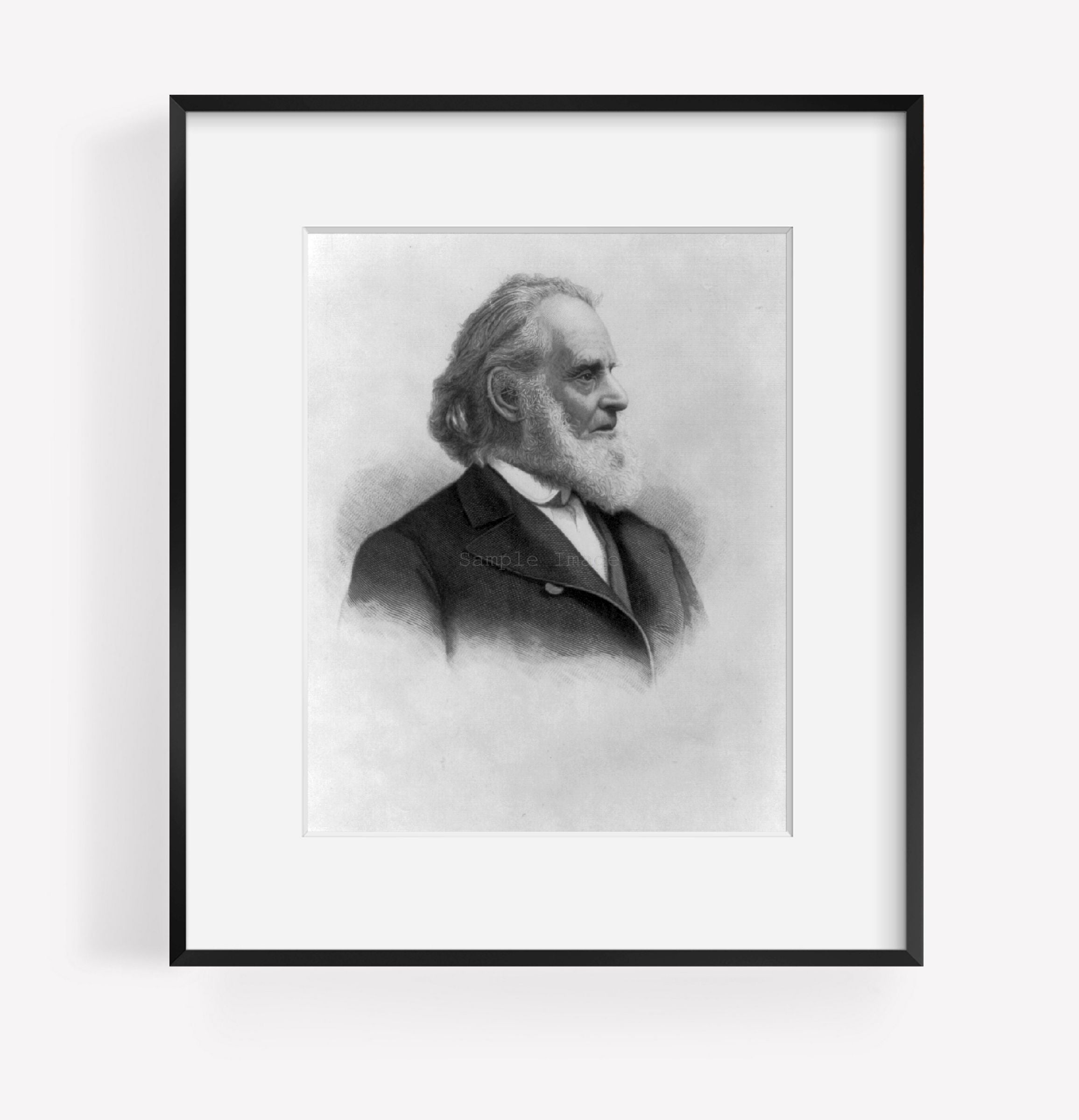 Photo: Leonard Bacon, 1802-1881, Congregational preacher, writer