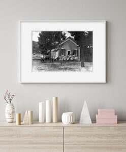 between 1890 and 1910 photograph of The school house, North Branch, N.Y. / Art