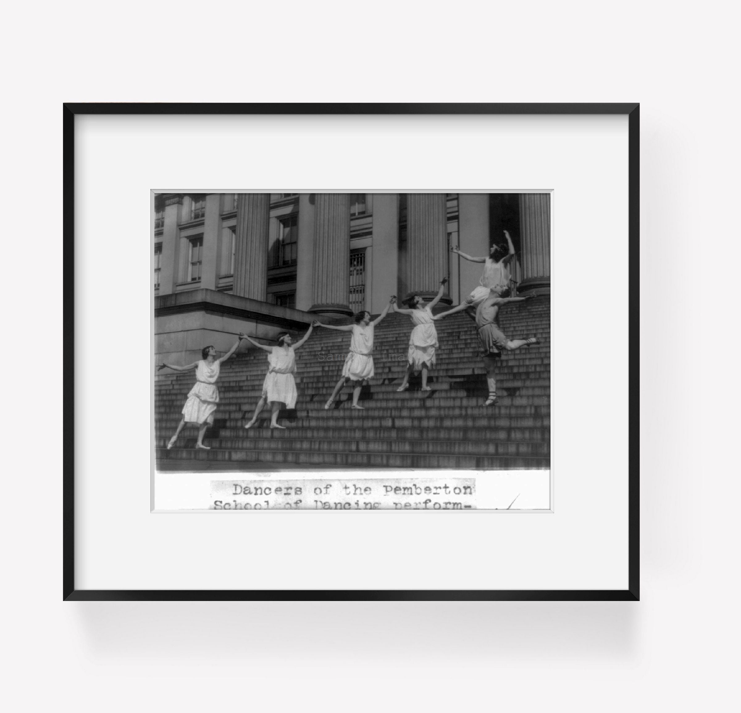 Photo: Dancers of Pemberton School of Dancing, Performing on Capitol Steps, c1920