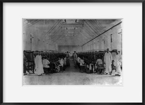 Photo: China - interior of industrial fiber factory in operation, 1900's, people