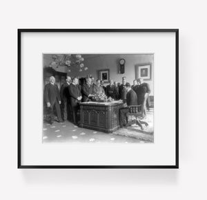 1899 Photo Exchange of the ratifications of the treaty of peace with Spain, made