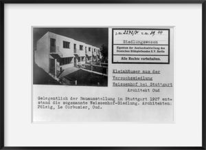 Photo: Apartment houses, Weissenhof community, Stuttgart, c1927